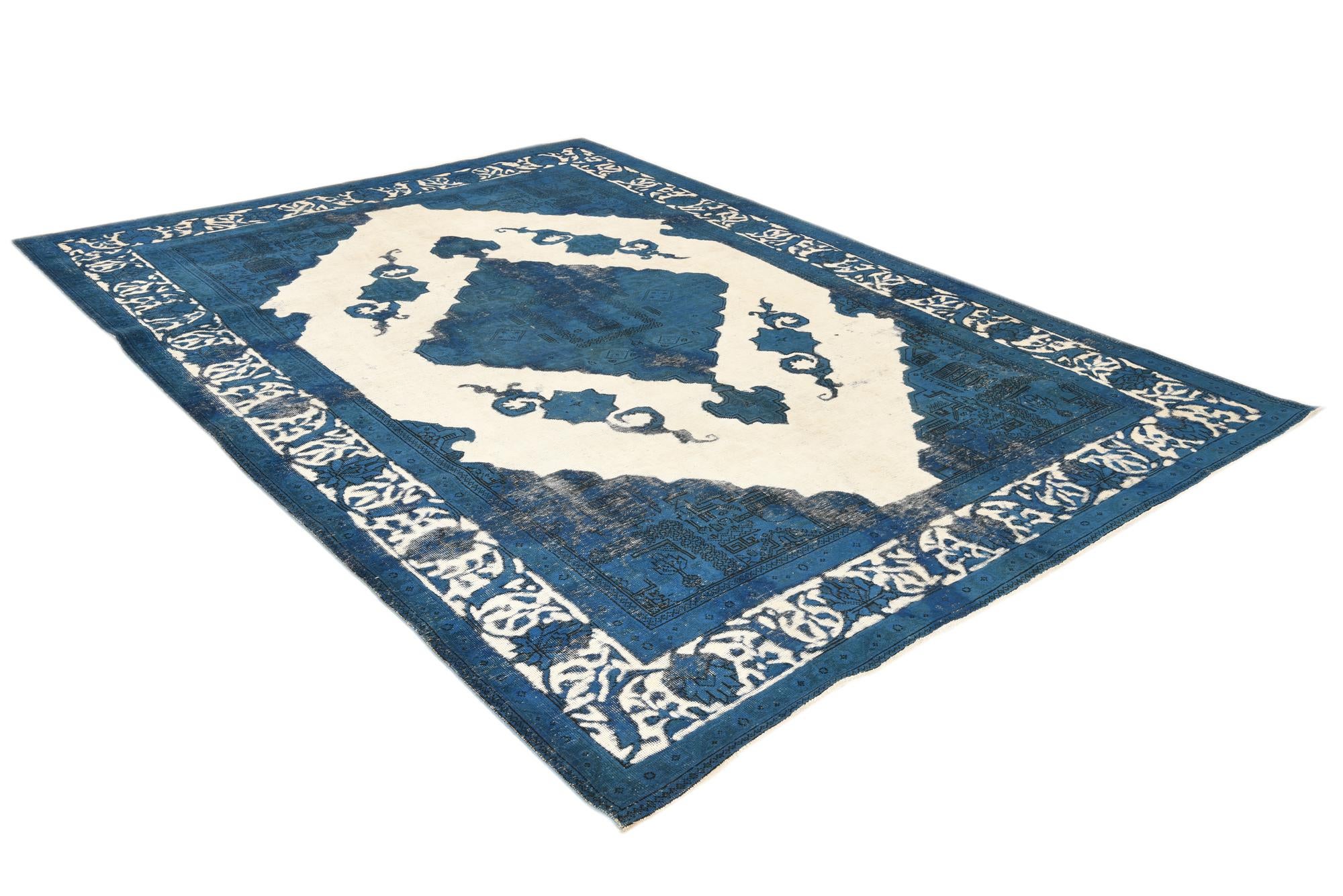 8' x 11' 2 Hand Knotted Ultra Vintage Persian Wool Rug