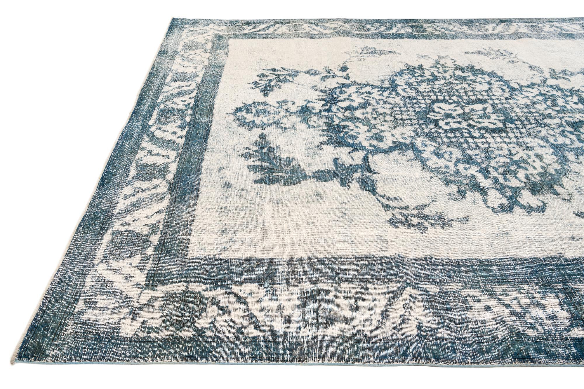 295cm x 380cm anudado a mano Ultra Vintage Alfombra Persa Lana