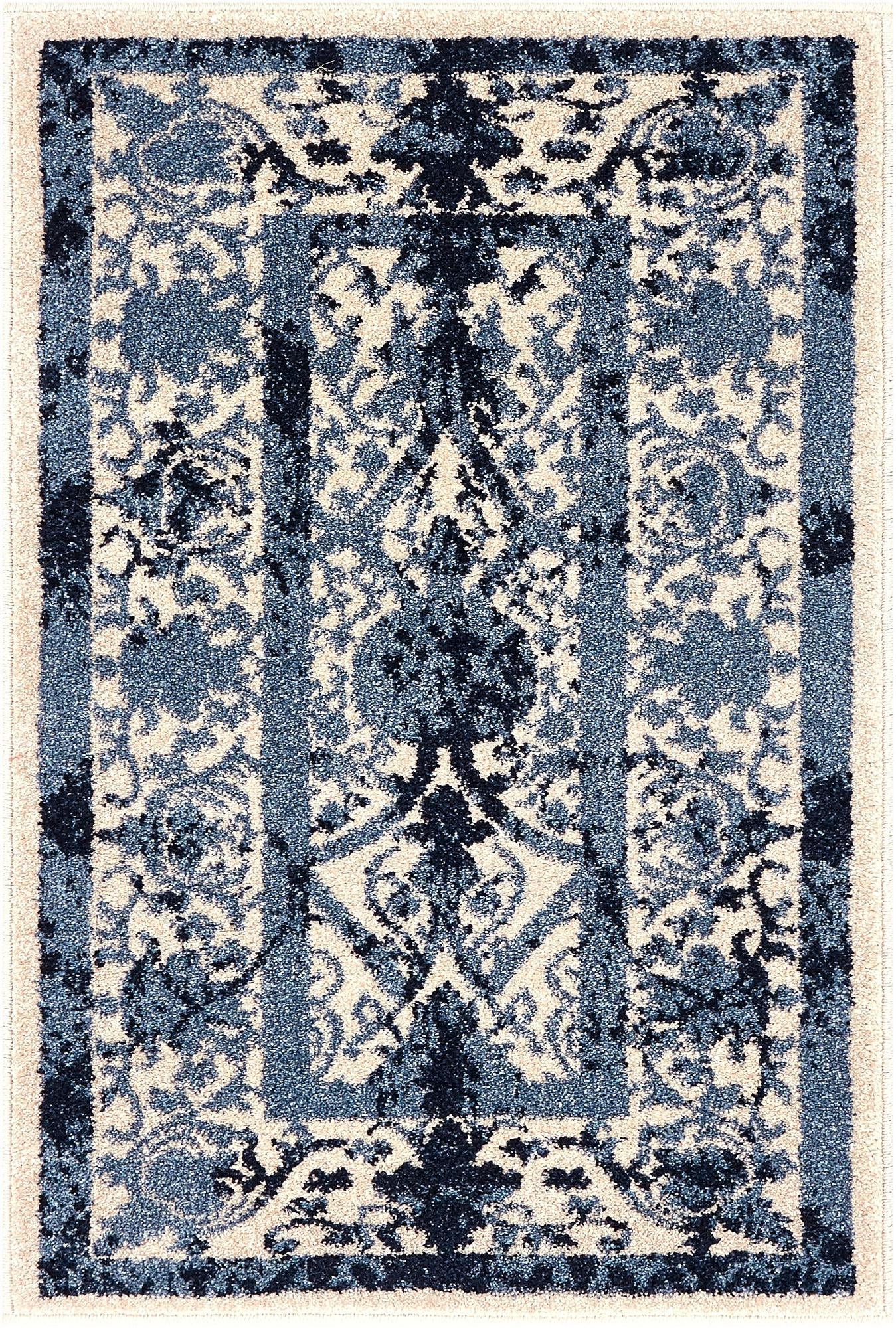 Rug Ivory and Blue Swatch link