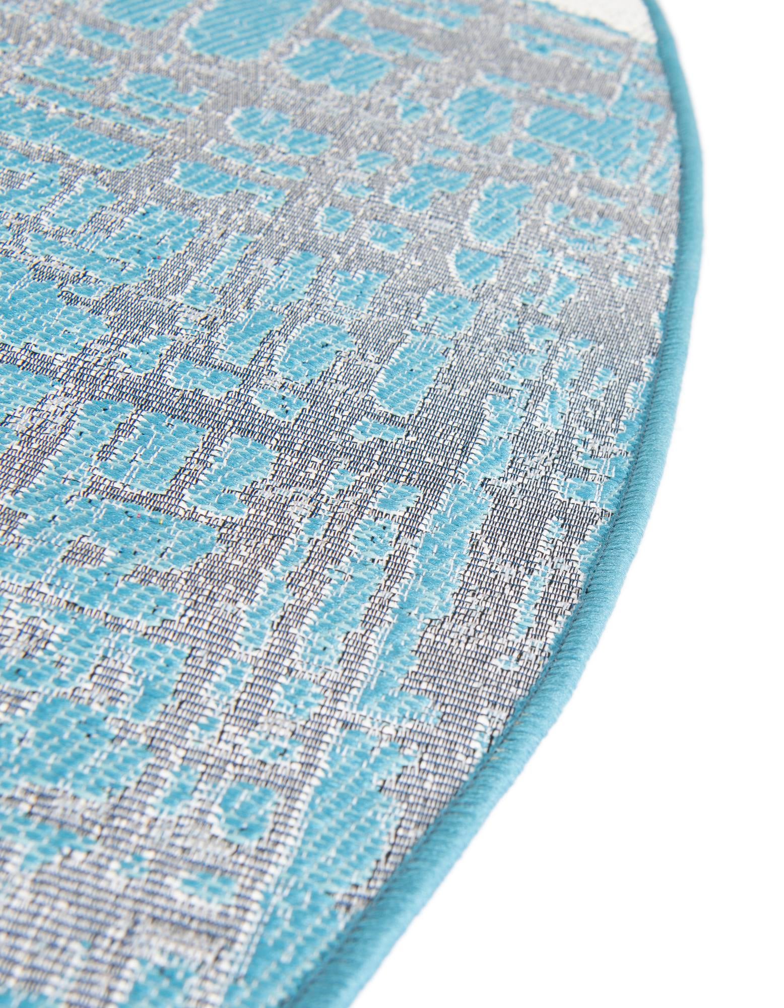 3' 3 x 3' 3 Easy-Clean Modern Indoor / Outdoor Round Rug