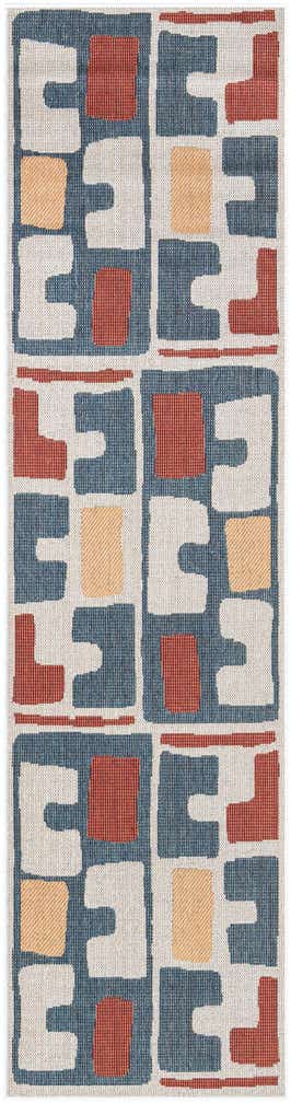2' 7 x 10' Easy-Clean Baja Indoor / Outdoor Runner Rug