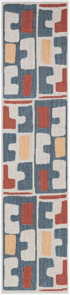 2' x 8' Easy-Clean Baja Indoor / Outdoor Runner Rug