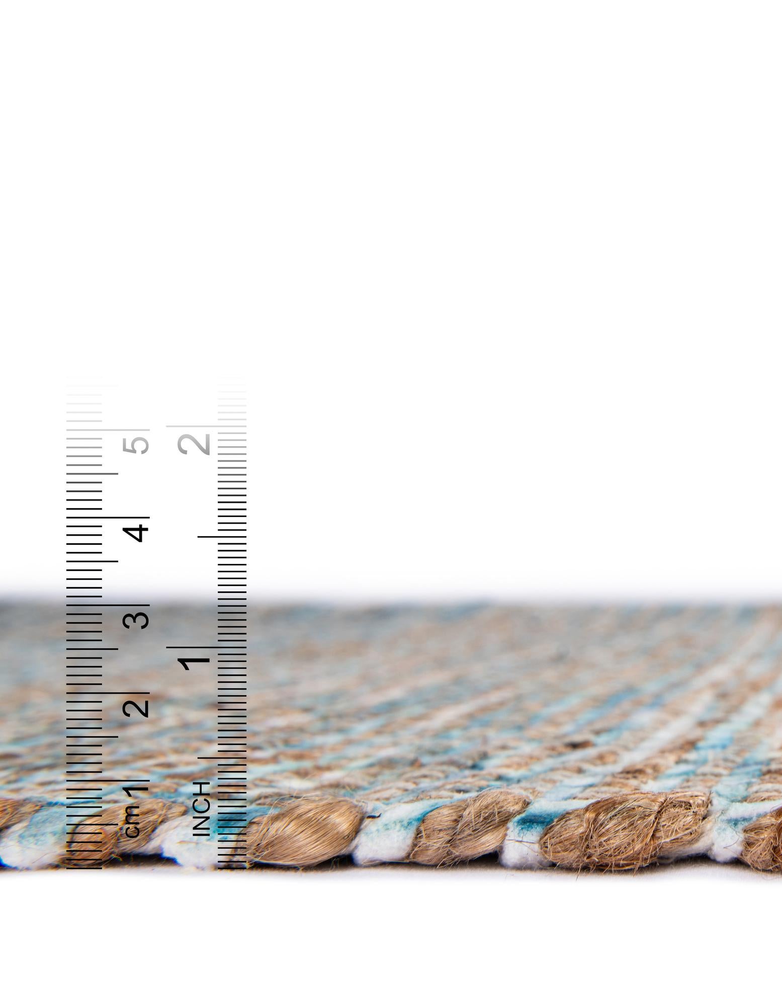 2' 2 x 6' 1 Hand Woven Chenille Jute Runner Rug