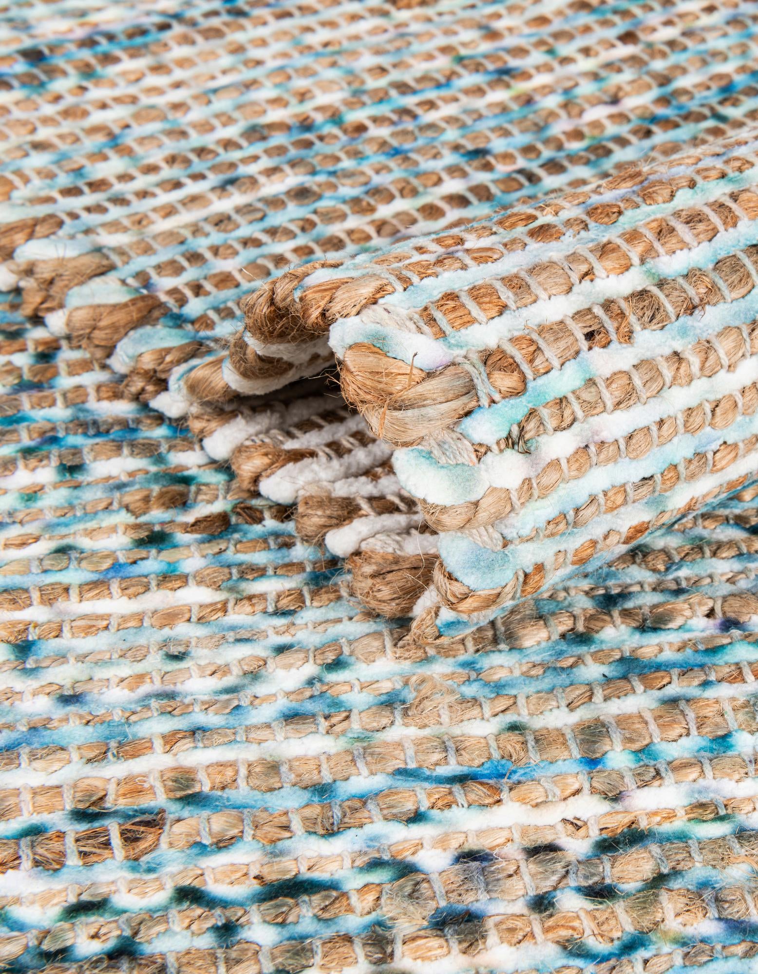 2' 2 x 6' 1 Hand Woven Chenille Jute Runner Rug