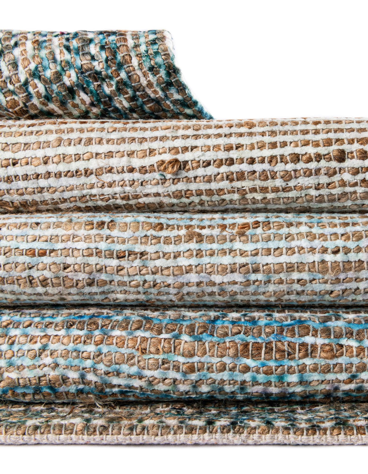 2' 2 x 6' 1 Hand Woven Chenille Jute Runner Rug