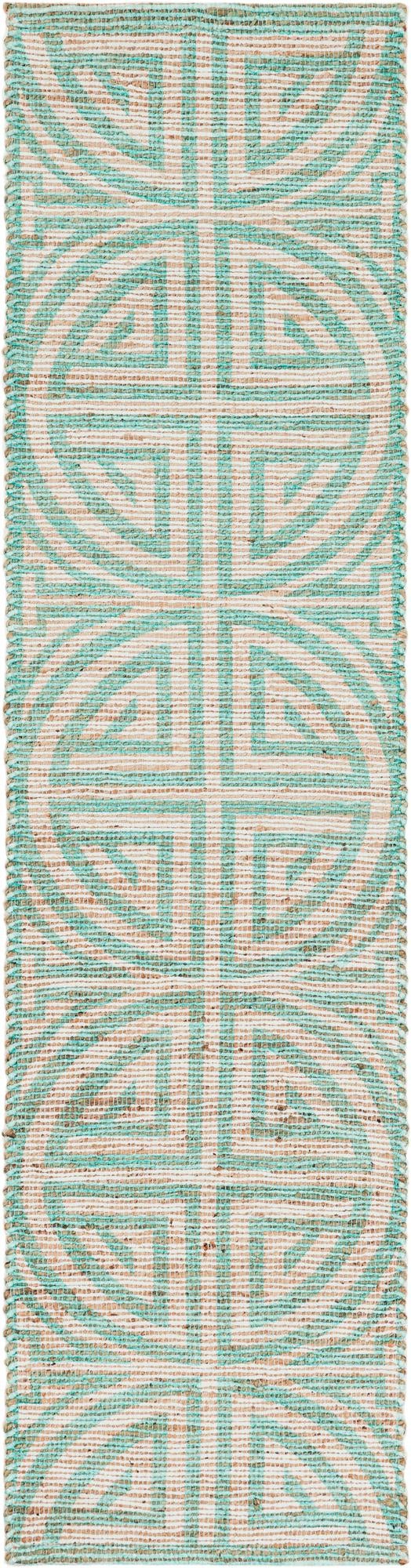2' 2 x 8' Hand Woven Chenille Jute Runner Rug