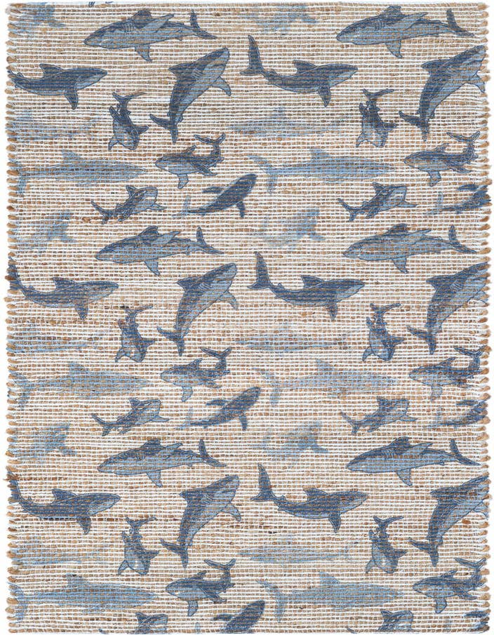 Detail image of 2' x 6' 1 Hand Woven Chenille Jute Runner Rug