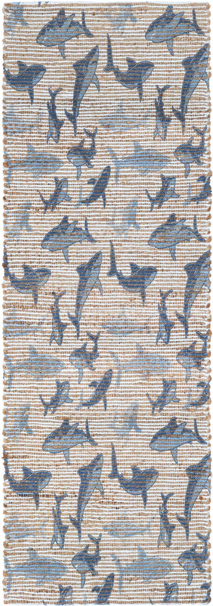 2' x 6' 1 Hand Woven Chenille Jute Runner Rug