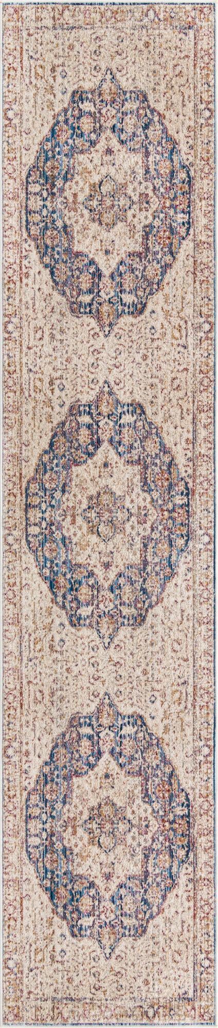 Rug Ivory and Blue Swatch link