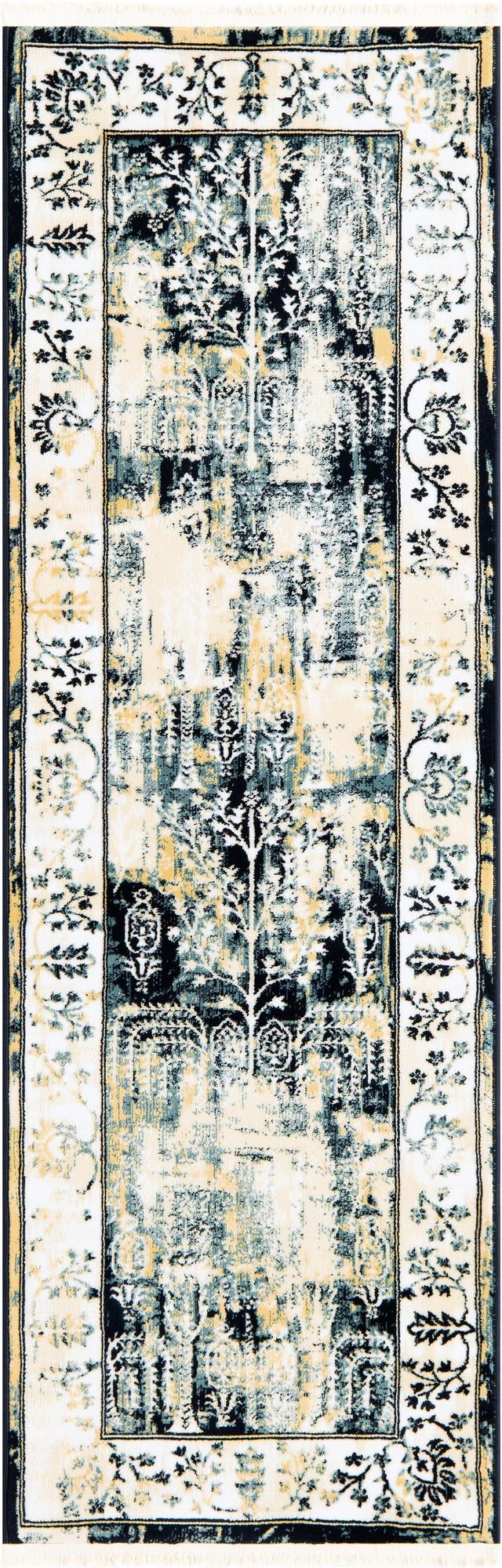 Rug Ivory and Blue Swatch link