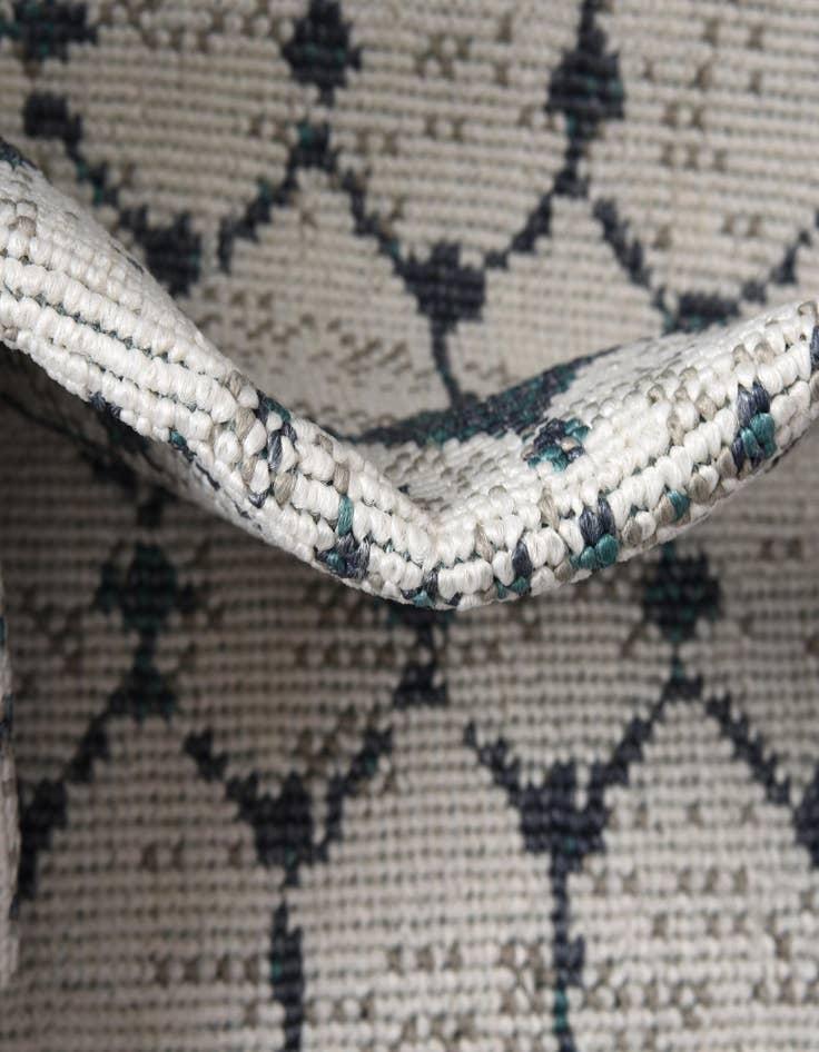 Detail image of 2' x 8' Washable Lattice Indoor / Outdoor Runner Rug