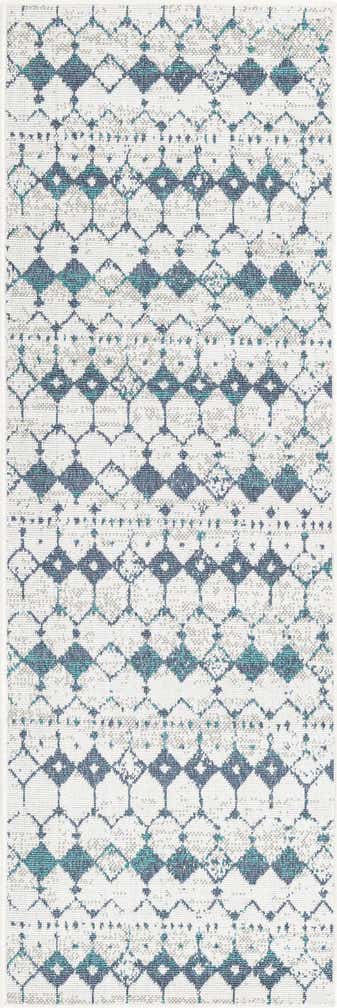 2' x 6' Easy-Clean Lattice Indoor / Outdoor Runner Rug