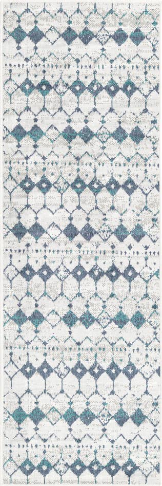 Detail image of 2' x 6' Easy-Clean Lattice Indoor / Outdoor Runner Rug