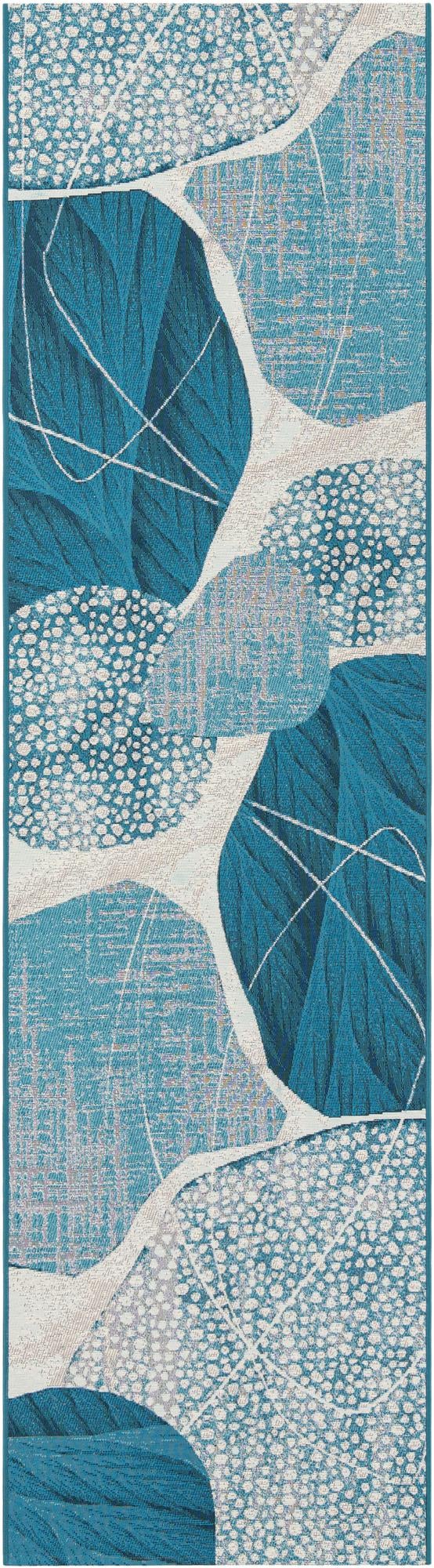 2' 7 x 10' Easy-Clean Modern Indoor / Outdoor Runner Rug