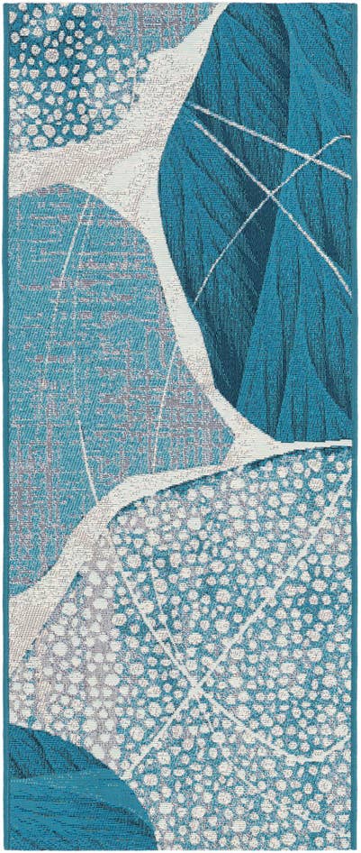 Detail image of 2' x 5' 1 Easy-Clean Modern Indoor / Outdoor Runner Rug