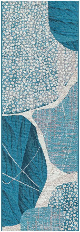 Detail image of 2' x 6' 1 Easy-Clean Modern Indoor / Outdoor Runner Rug