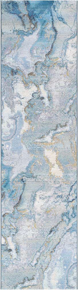 2' 7 x 10' Easy-Clean Modern Indoor / Outdoor Runner Rug