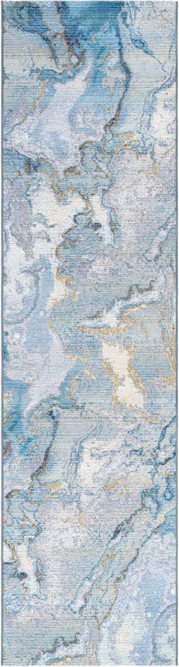 Detail image of 2' 7 x 10' Easy-Clean Modern Indoor / Outdoor Runner Rug