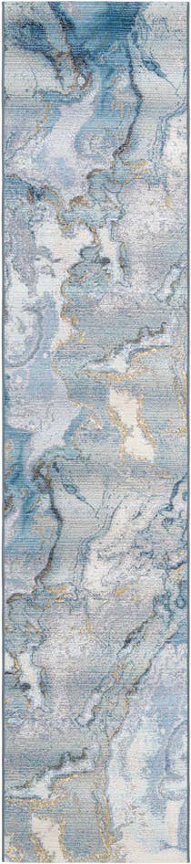 Detail image of 2' 7 x 12' Easy-Clean Modern Indoor / Outdoor Runner Rug