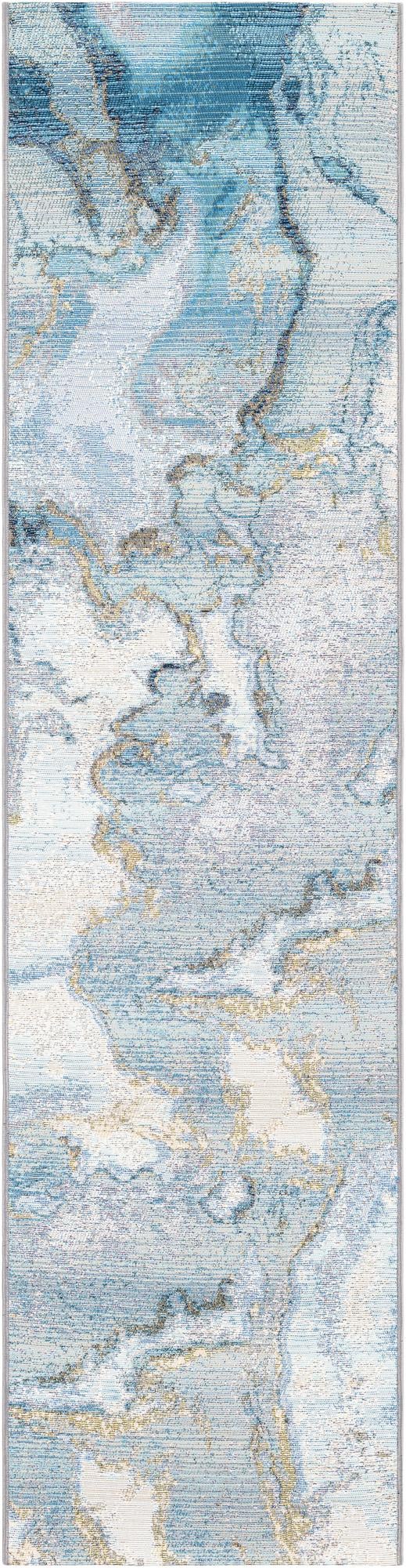 2' x 8' Easy-Clean Modern Indoor / Outdoor Runner Rug