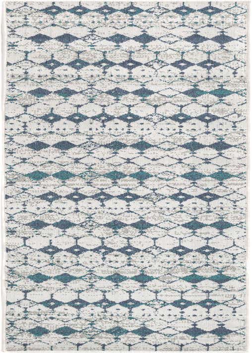 2' x 8' Easy-Clean Trellis Indoor / Outdoor Runner Rug