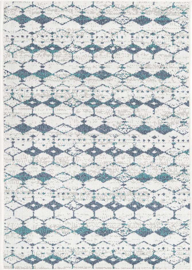 2' x 6' Easy-Clean Trellis Indoor / Outdoor Runner Rug