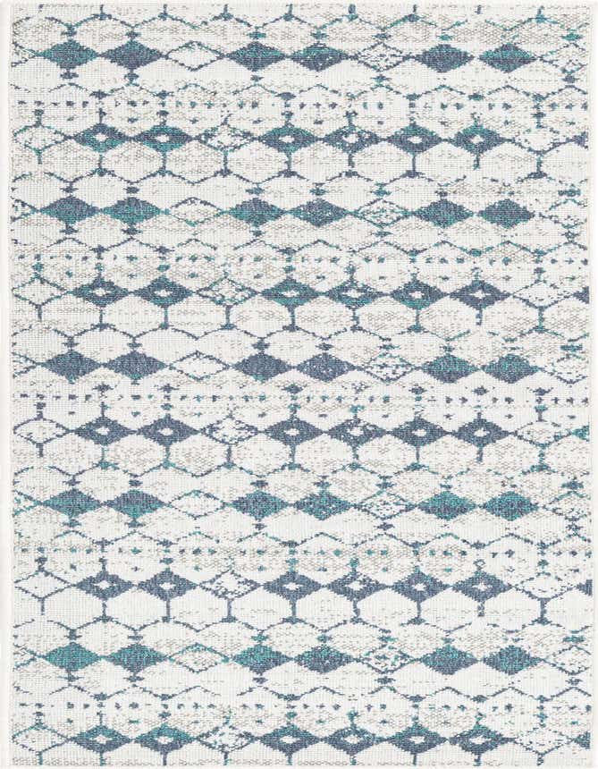 2' x 6' Easy-Clean Trellis Indoor / Outdoor Runner Rug