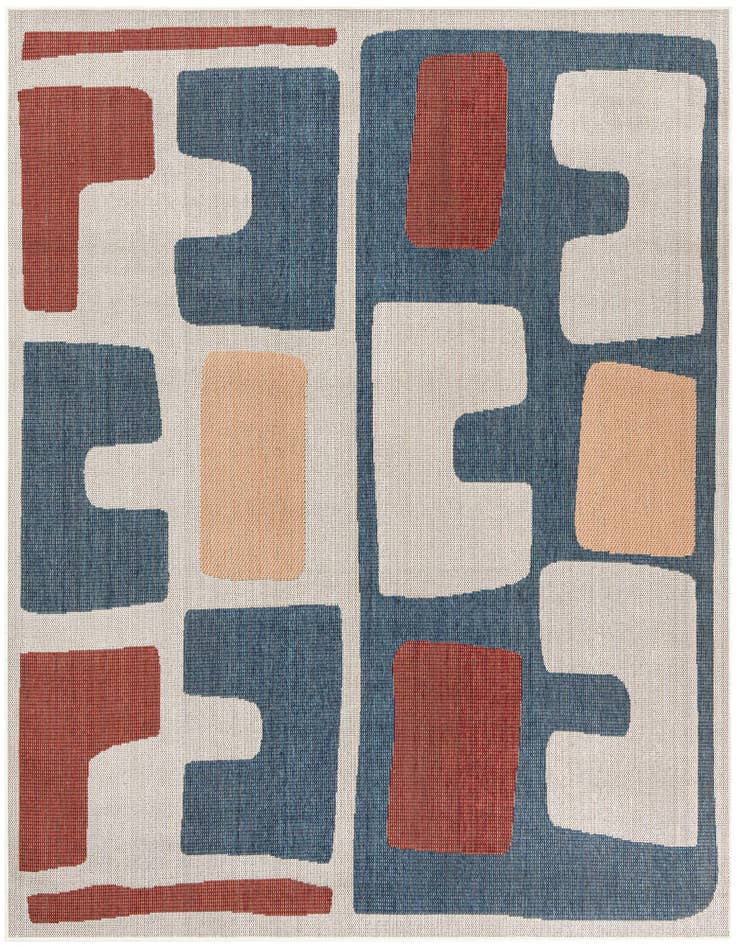 Detail image of 7' 10 x 7' 10 Easy-Clean Baja Indoor / Outdoor Square Rug