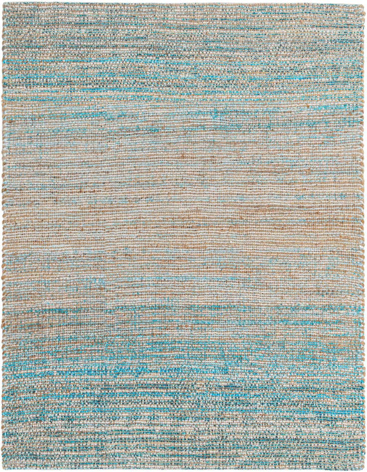 Detail image of 7' 10 x 7' 10 Hand Woven Chenille Jute Square Rug