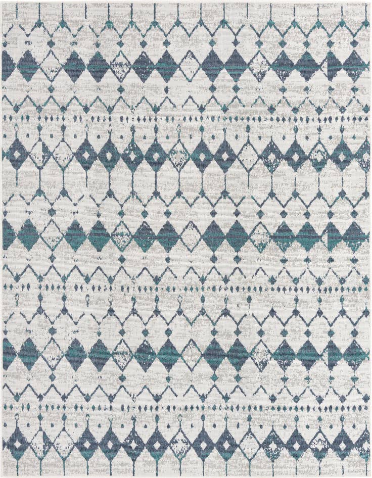 Detail image of 7' 10 x 7' 10 Easy-Clean Lattice Indoor / Outdoor Square Rug