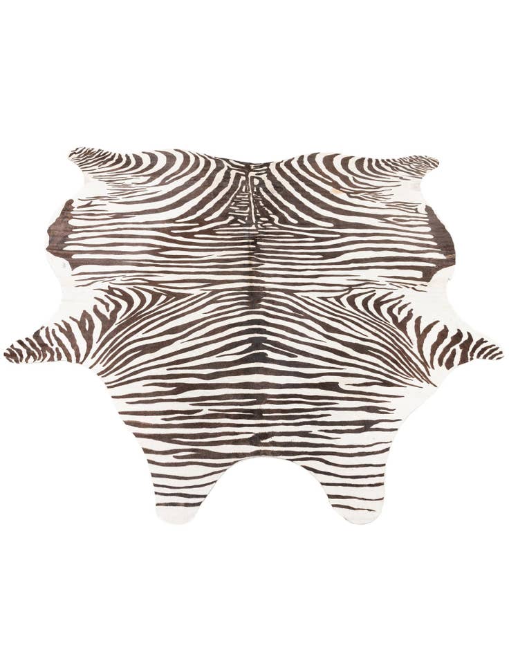 Detail image of 6' 2 x 7' Cowhide Leather Freeform Rug