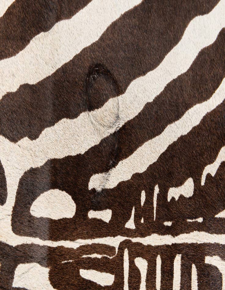 Detail image of 6' 2 x 7' Cowhide Leather Freeform Rug