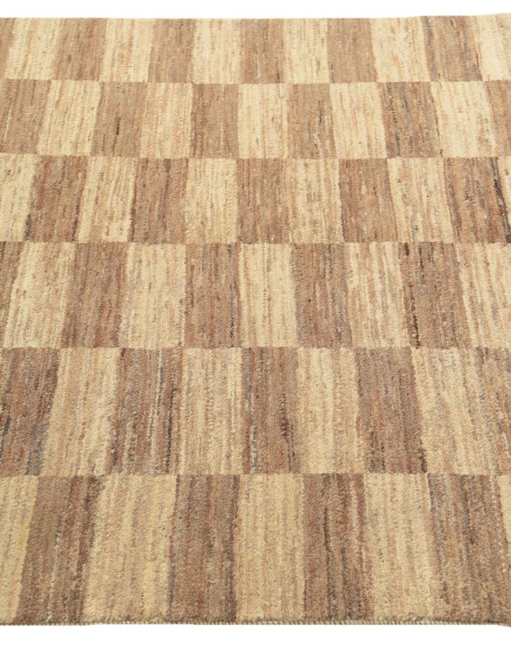 Detail image of 4' 7 x 7'  Hand Knotted Kashkuli Gabbeh Oriental Wool Rug