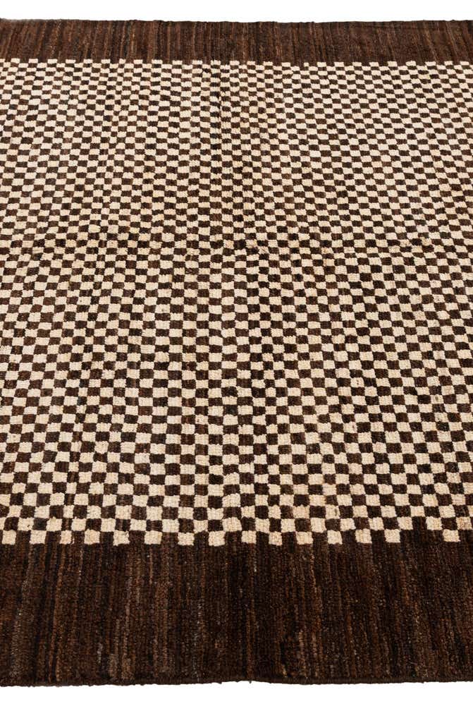 5' 7 x 8' Hand Knotted Modern Ziegler Wool Rug