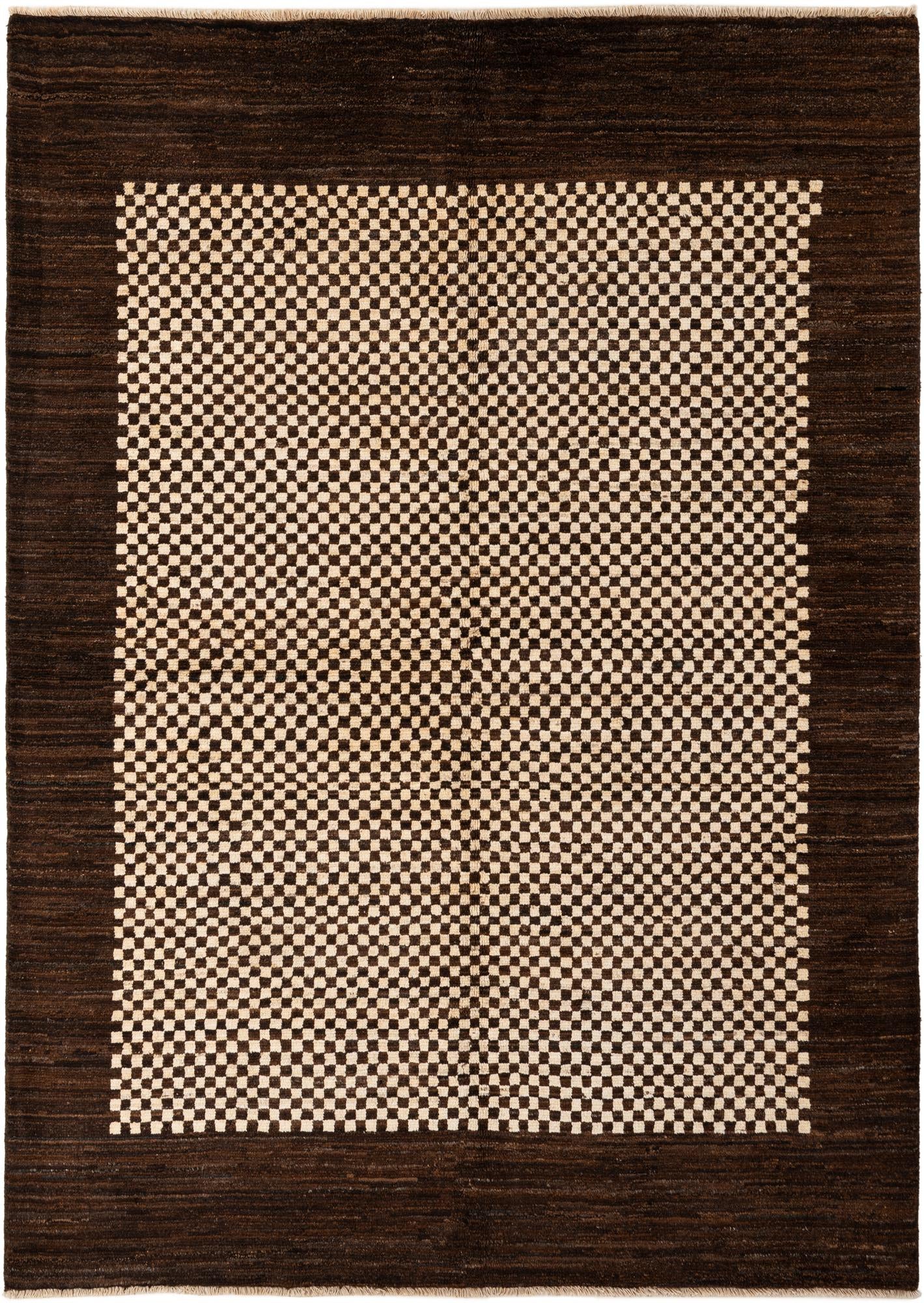 5' 7 x 8' Hand Knotted Modern Ziegler Wool Rug