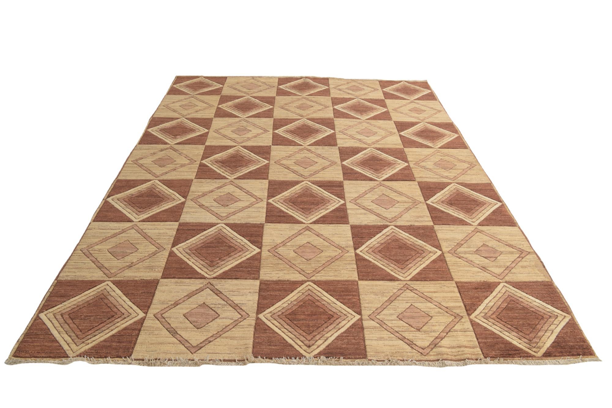 8' 5 x 10' 8 Hand Knotted Modern Ziegler Oriental Wool Rug