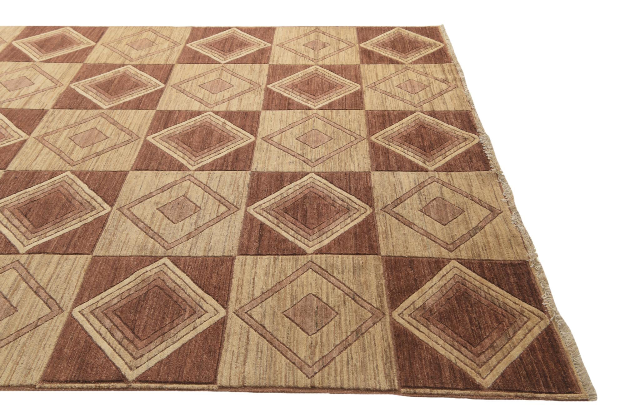 8' 5 x 10' 8 Hand Knotted Modern Ziegler Oriental Wool Rug