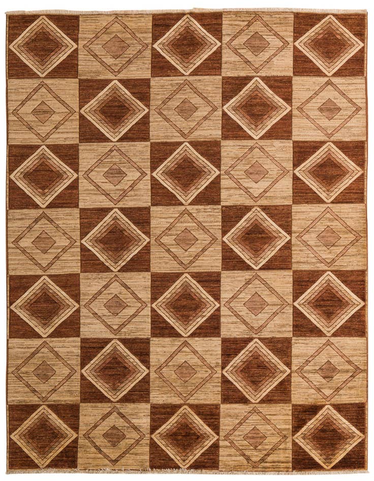 Detail image of 8' 5 x 10' 8 Hand Knotted Modern Ziegler Oriental Wool Rug