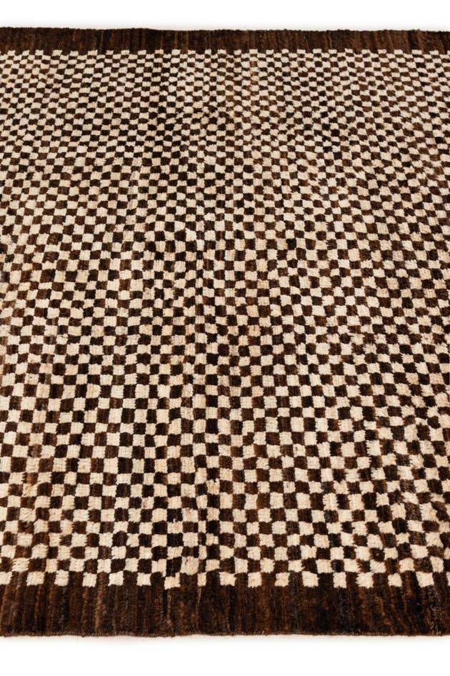 Detail image of 5' 6 x 7' 11 Hand Knotted Moroccan Wool Rug