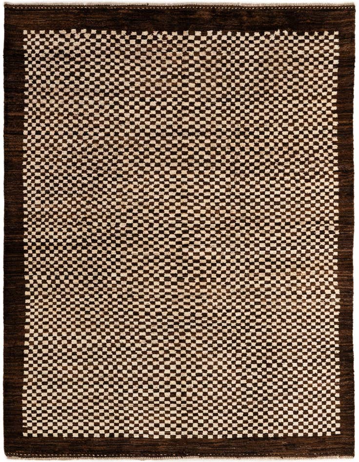 Detail image of 5' 6 x 7' 11 Hand Knotted Moroccan Wool Rug