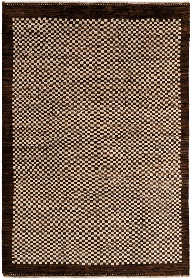 Detail image of 5' 6 x 7' 11 Hand Knotted Moroccan Wool Rug