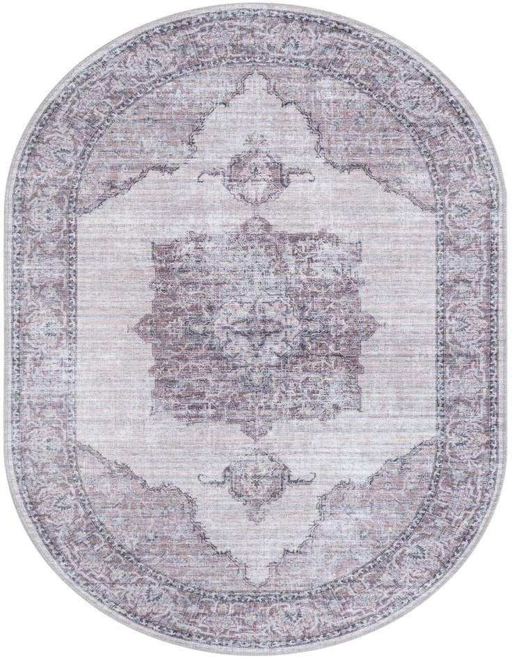 Detail image of 4' x 6' Washable Mangata Oval Rug