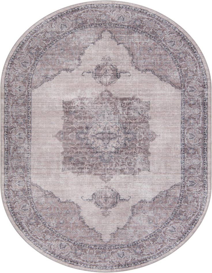 Detail image of 6' x 9' Washable Mangata Oval Rug