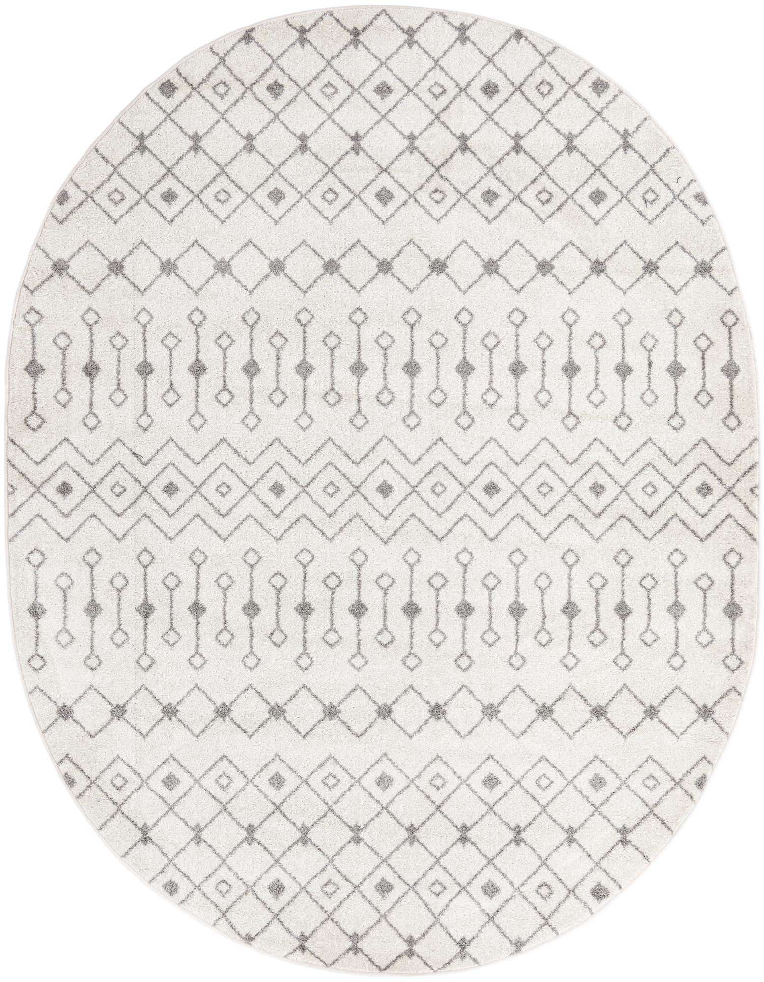 7' 10 x 10' Moroccan Trellis Oval Rug