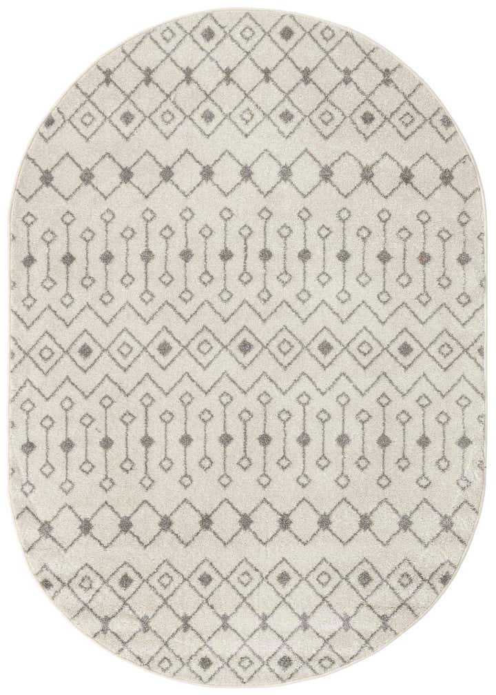 5' 3 x 8' Moroccan Trellis Oval Rug