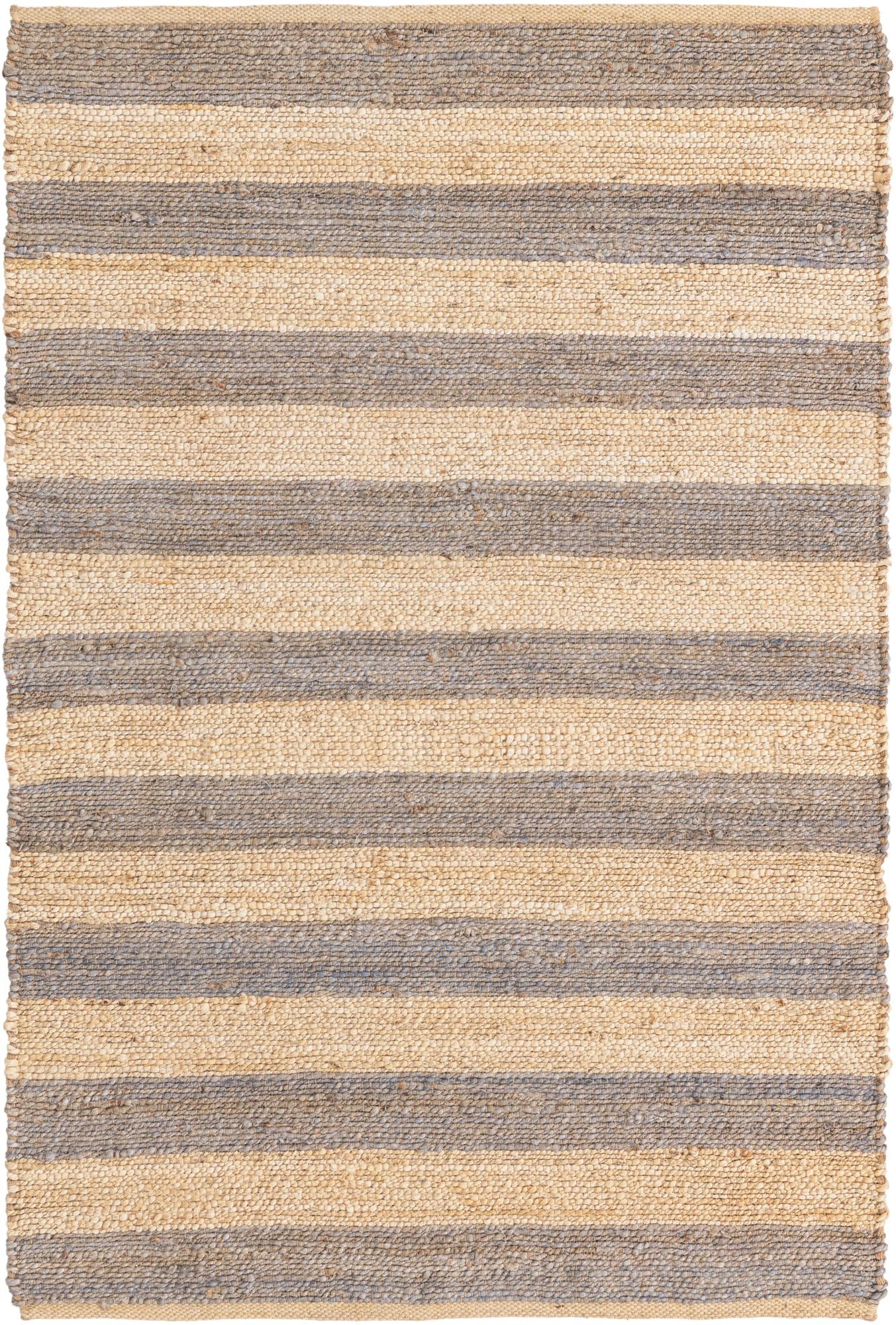 4' 1 x 6' 1 Handmade Braided Jute Rug