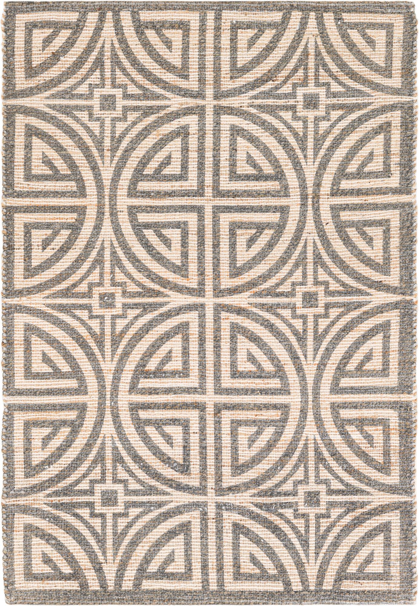 4' 1 x 6' 1 Hand Woven Chenille Jute Rug