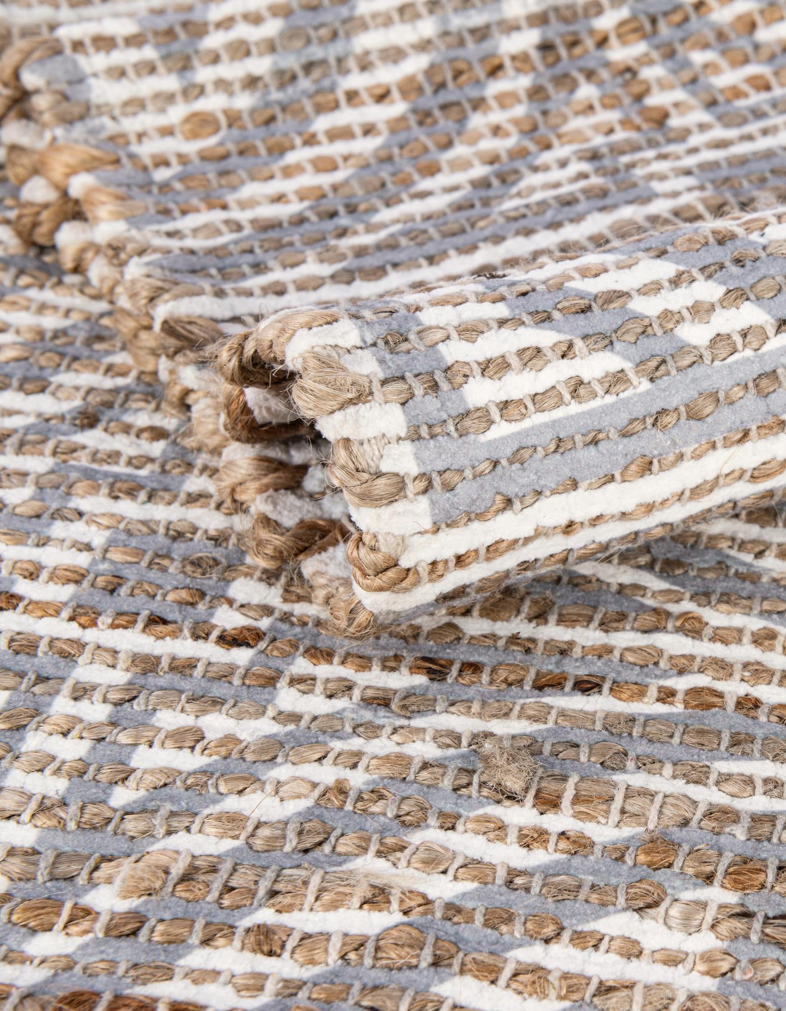 9' x 12' Hand Woven Chenille Jute Rug