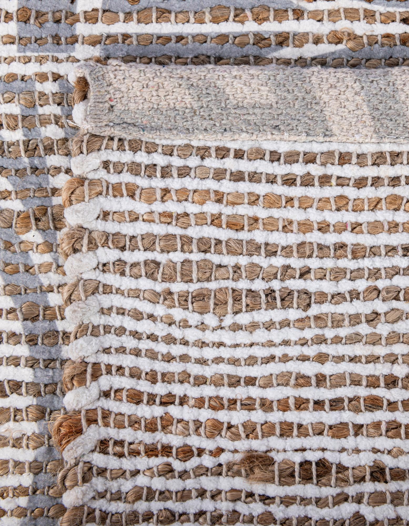 9' x 12' Hand Woven Chenille Jute Rug