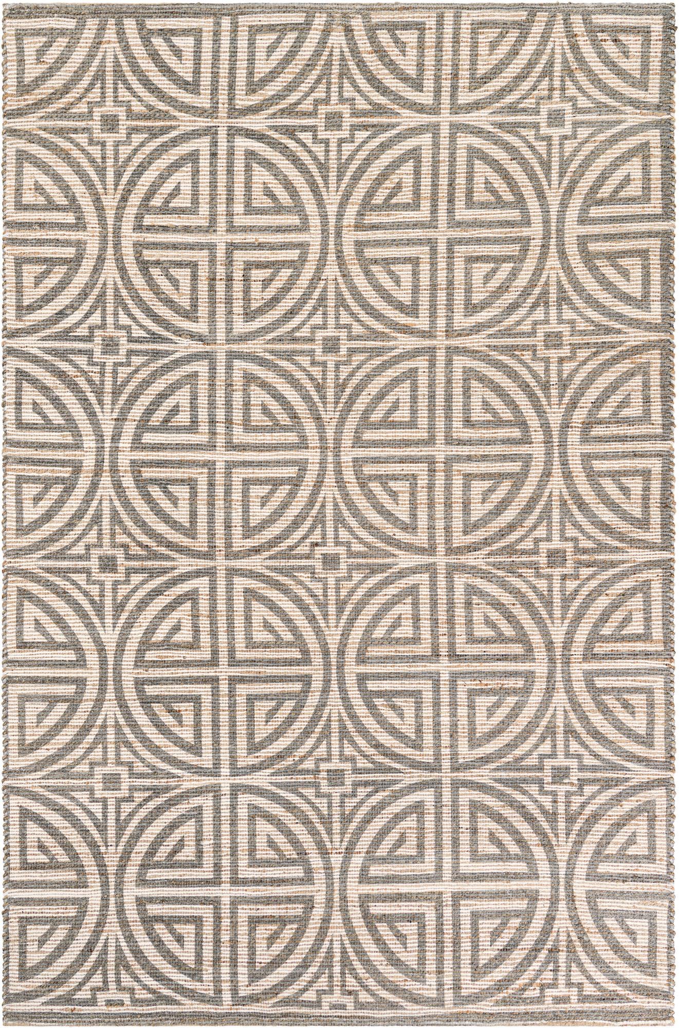 6' 1 x 9' Hand Woven Chenille Jute Rug